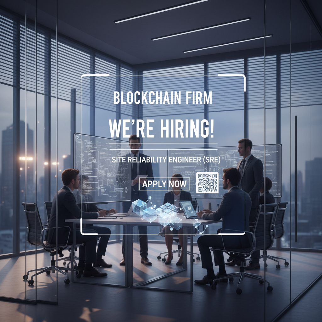 Blockchain Firm Hiring Site Reliability Engineer (SRE)