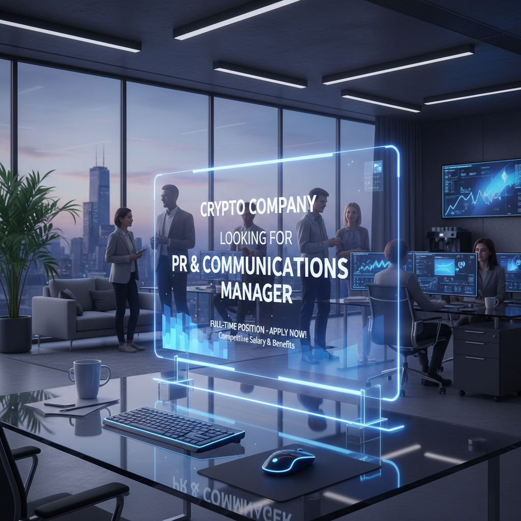 Crypto Company Looking for PR & Communications Manager 1