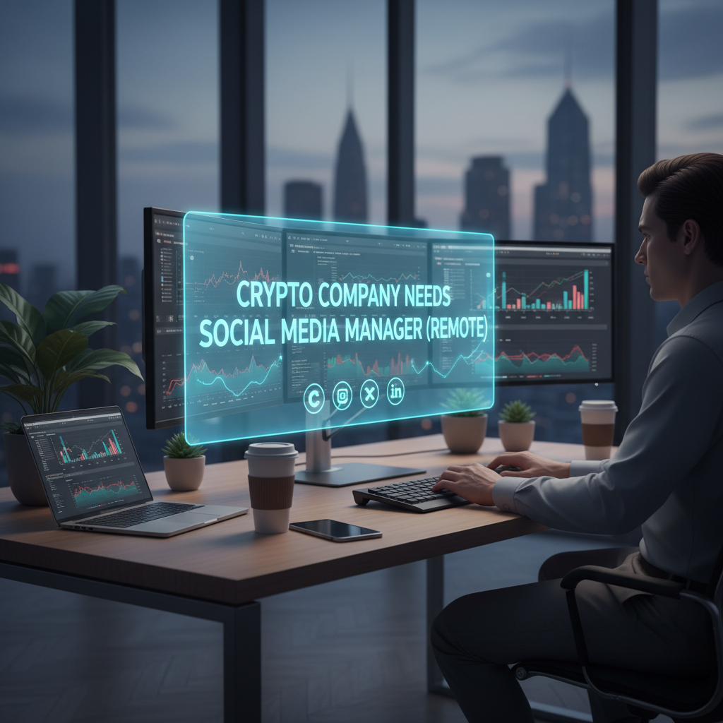Crypto Company Needs Social Media Manager (Remote) 1