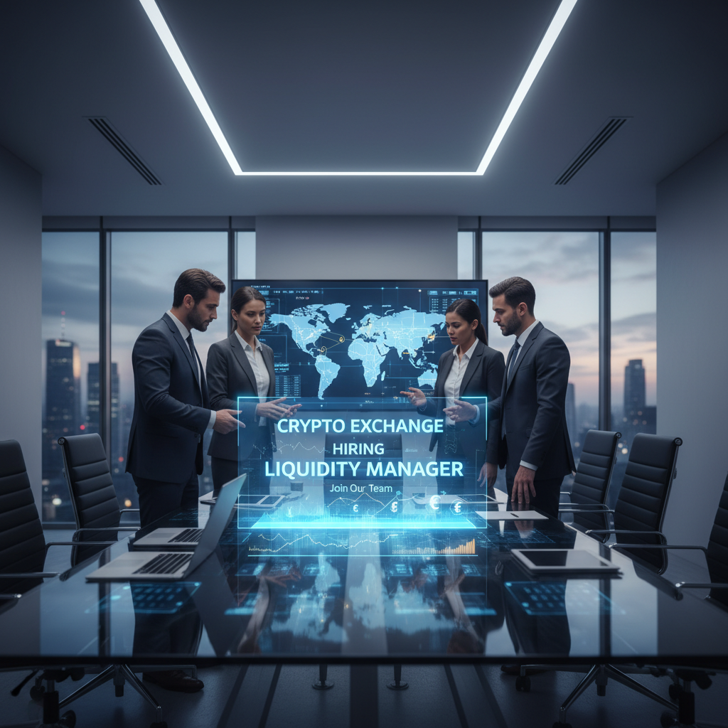 Crypto Exchange Hiring Liquidity Manager 1