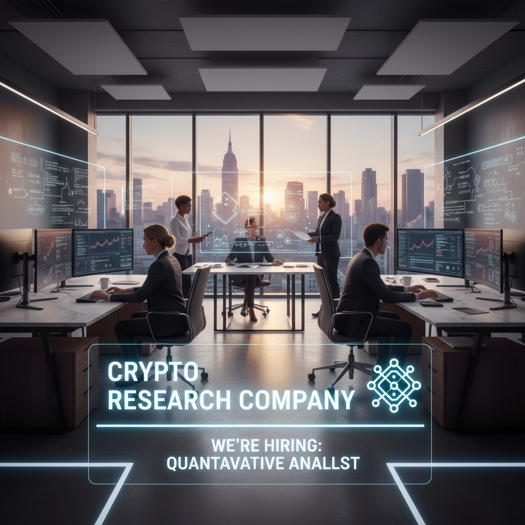 Crypto Research Company Looking for Quantitative Analyst 1