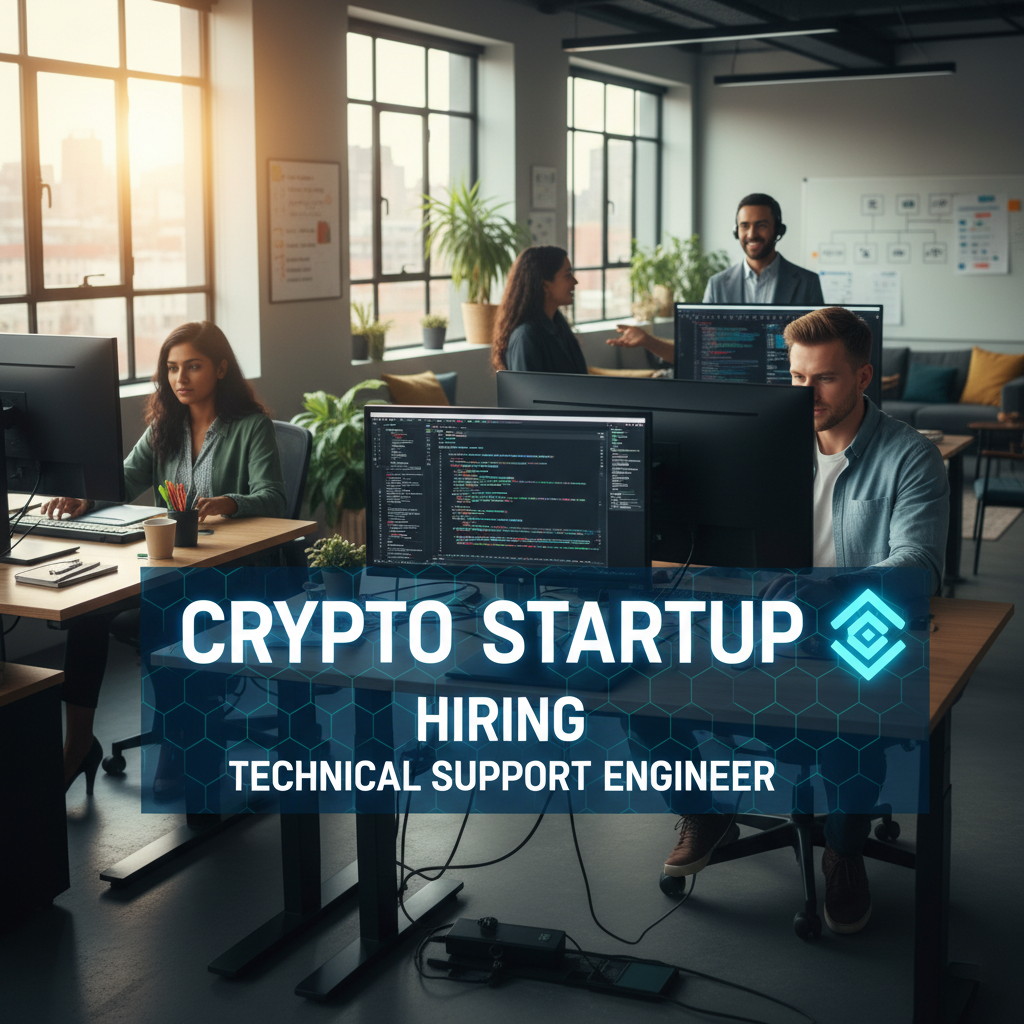Crypto Startup Hiring Technical Support Engineer 1