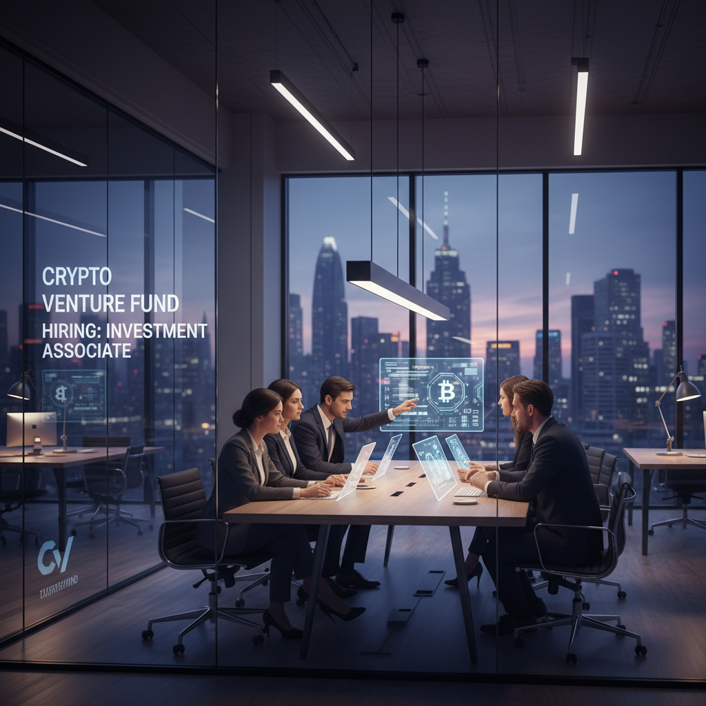 Crypto Venture Fund Hiring Investment Associate 1