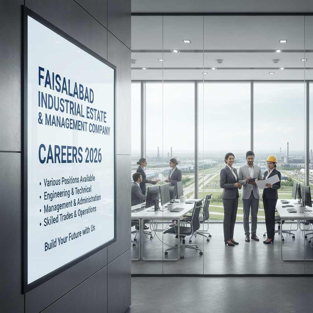 Faisalabad Industrial Estate Development and Management Company Jobs 2026