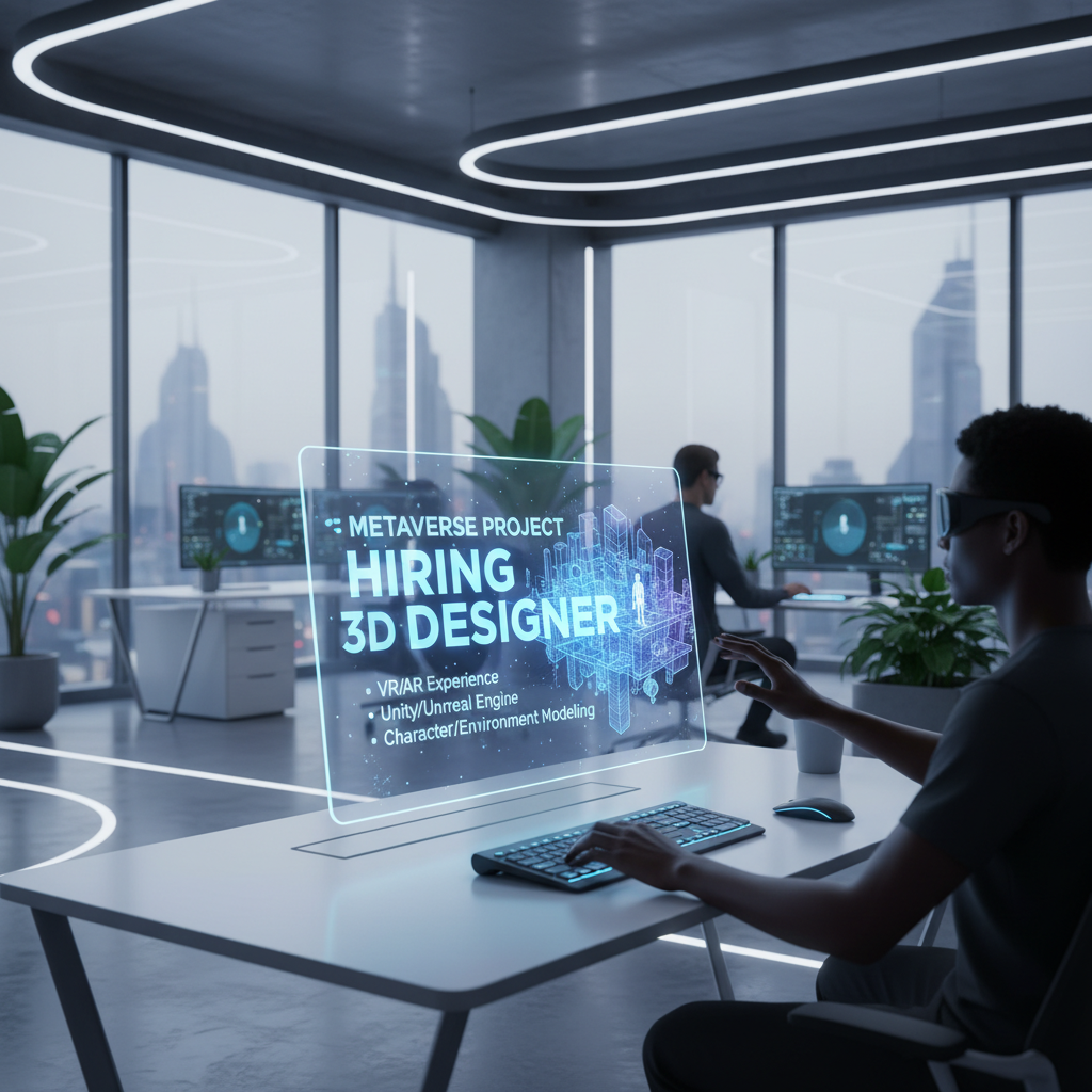 Metaverse Project Hiring 3D Designer 1