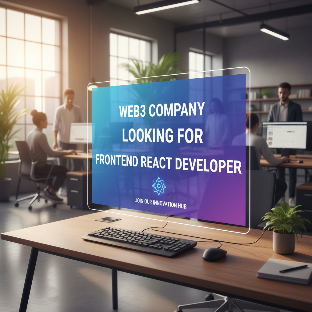 Web3 Company Looking for Frontend React Developer 1