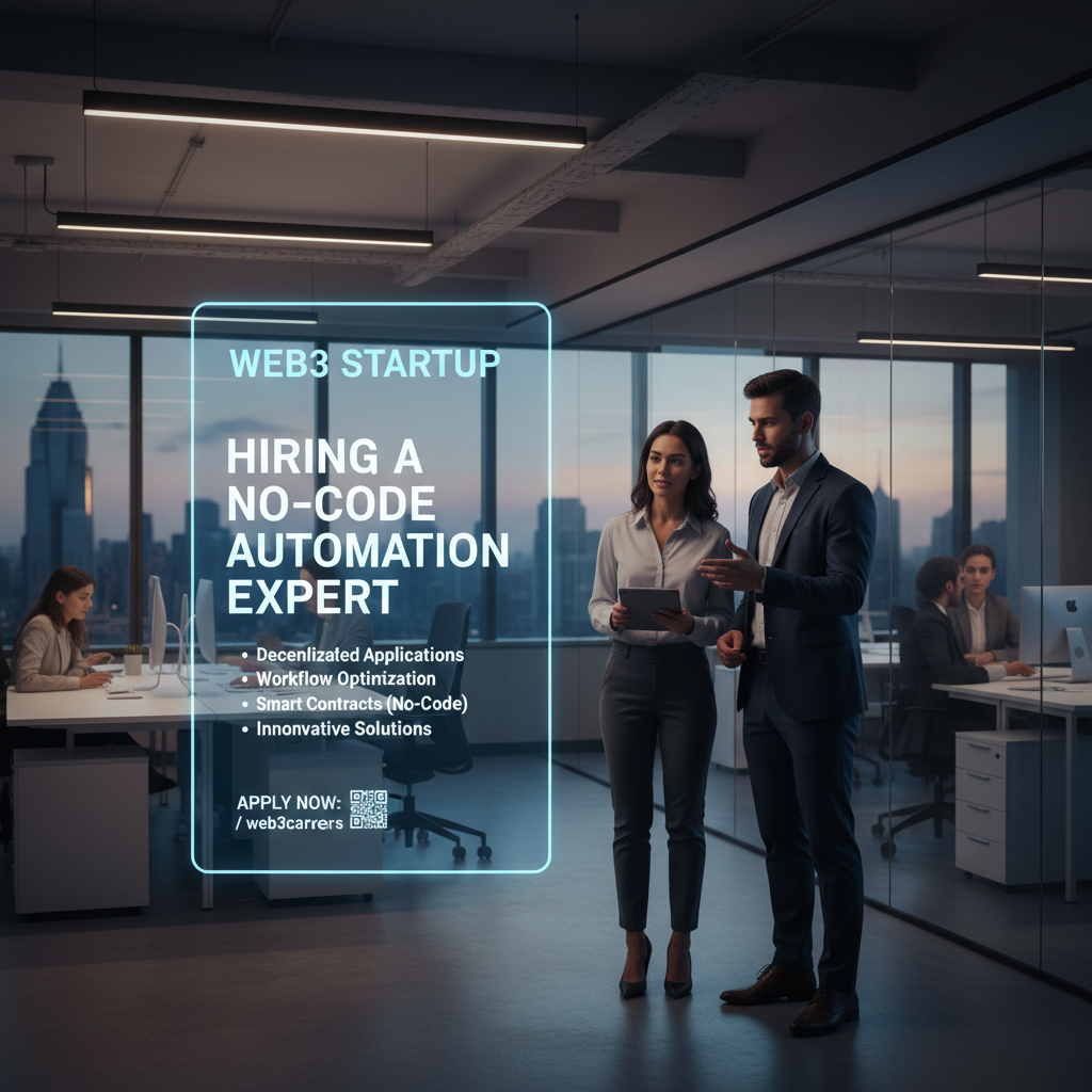 Web3 Startup Hiring No-Code Automation Expert
