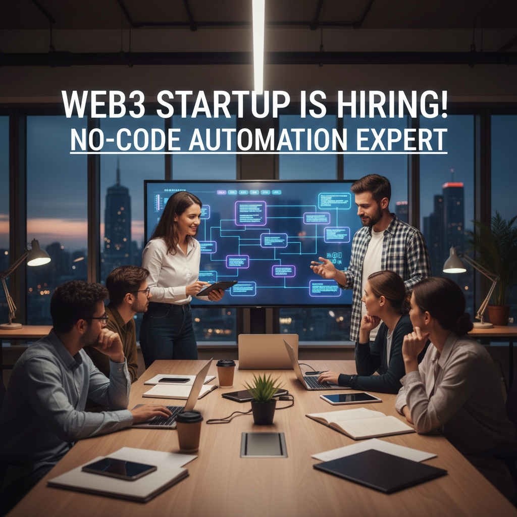 Web3 Startup Hiring No-Code Automation Expert