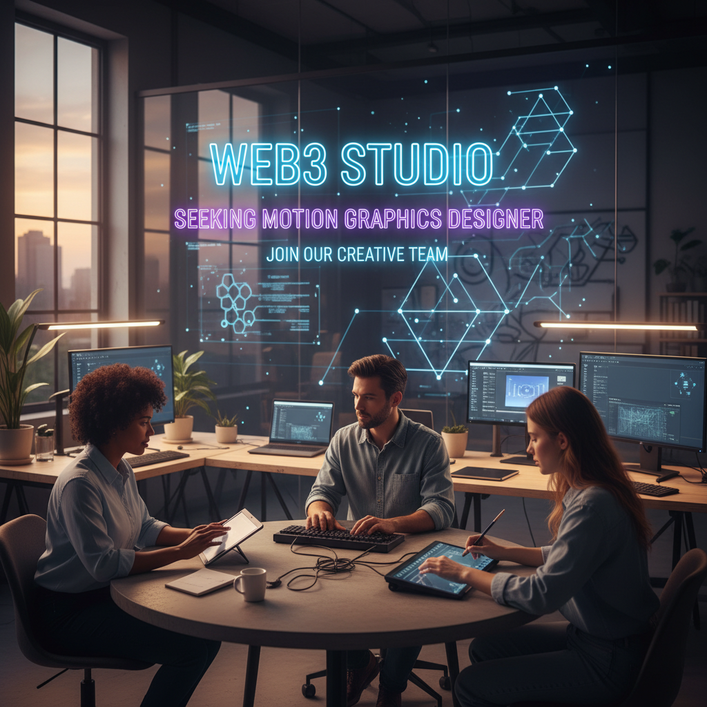 Web3 Studio Looking for Motion Graphics Designer